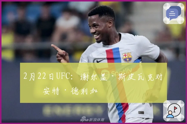 2月22日UFC：谢尔盖·斯皮瓦克对决安特·德利加